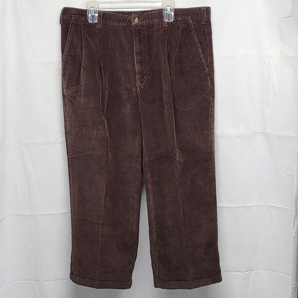 St Johns Bay Mens Corduroy Pants 40X29 (Fit 40 X 28 ) Relaxed Fit Heavyweight - Picture 1 of 16